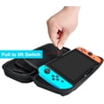 thumbnail image 3 of Sac de Transport pour Nintendo Switch, Sac pour Interchangeable de Marchandises : Coque Rigide de Protection pour le Voyage pour Nintendo Switch, Rangement de 20 Jeux, Console et Accessoires, 3 of 7