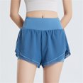 thumbnail image 1 of Shorts de Course pour Femmes, Shorts de Gym d'Été Taille Haute Élastique avec Doublure en Mesh, 1 of 3