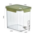 thumbnail image 3 of PRETXORVE Large Capacity Beverage Dispenser, Drink Dispenser With Tap Ice Lemonade Container With Lid, Fruit Teapot Lemonade Drink Container, 3 of 9