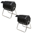 thumbnail image 1 of FCMP Outdoor 37Gal Elevated Dual Chamber Tumbling Garden Composter (2 Pack), 1 of 6