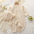 thumbnail image 1 of Cowsor Baby Solid Color Long Jumpsuit – Summer Crawling Suit (0-24M), 1 of 6