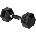 thumbnail image 1 of PRISP Haltère Hexagonal en Caoutchouc - Poids à Main en Fonte pour Gym à la Maison, Exercice et Mise en Forme avec Poignée en Caoutchouc; Vendu à l'Unité, 1 of 8