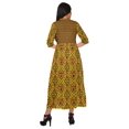 thumbnail image 4 of Moomaya Robe Tunique Imprimée à Manches Roulées, Kurti Long avec Fente avant pour Femmes, 4 of 5