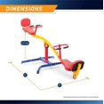 thumbnail image 2 of Gym Dandy TT-360 Spinning Teeter Totter, Impact Absorbing Kids Playground Equipment, 360 Degree Rotation, 2 of 9