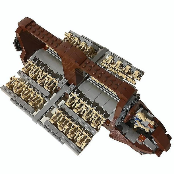 Space Wars Battleship Droid Platoon Attack-craft Building Blocks Toys For Children Space Battle Droids Transport Bricks