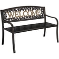 thumbnail image 1 of Leigh Country Outdoor Raised Metal Bench - Black and Gold, 1 of 4
