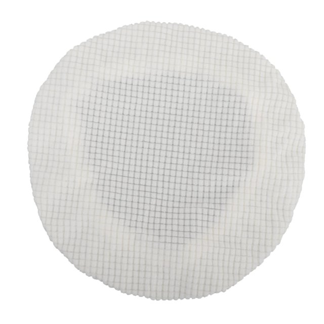 Abbracc Bar Stool Cover Breathable Dustproof Bar Chair Covers Round Elastic Replacements White