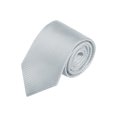 thumbnail image 1 of INSPIRE CHIC Men's Solid Color Narrow Stripes Necktie Graduation Suit Formal Ties Gray, 1 of 5