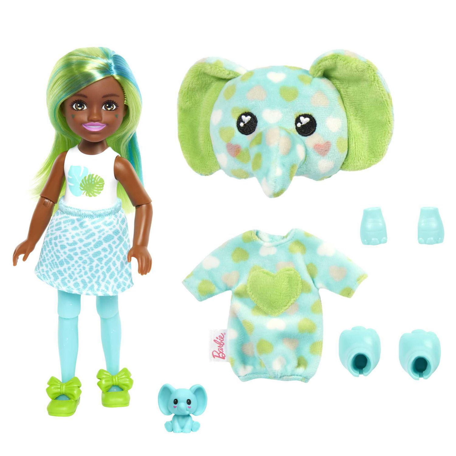 Barbie-Chelsea Cutie Reveal Série Jungle-Poupée éléphant