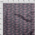 thumbnail image 2 of oneOone Cotton Poplin Fabric Leaves & Floral Block Printed Craft Fabric BTY 42 Inch Wide, 2 of 5
