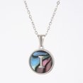 thumbnail image 1 of Colliers, Collier Lettre Coquille Mignonne pour Filles, Pendentifs Pièce pour Filles en Acier Inoxydable Colliers Initiale pour Femmes Bijoux Rond, 1 of 9
