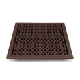 thumbnail image 4 of Cast Iron Floor Vent Register 12″ x 16″ – Heavy-Duty Tudor Mushroom Design, Handcrafted Rust-Free Air Vent Cover with Adjustable Damper – Powder Coated Repaintable for Floors & Walls, 4 of 9