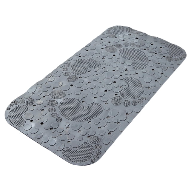 Ohufall Non Slip Shower Mats Bath Tub Mat Non Slip Washable Rugs Cute Footprints Bathroom Mat With Suction Cups For Toilet And Shower Area