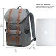thumbnail image 2 of KAUKKO Laptop Outdoor Backpack, Traveling Rucksack Fits 15.6 Inch Laptop[5-11-GREY2PC], 2 of 5