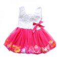 thumbnail image 2 of Été Enfants Bébés Filles Enfants Robe Tutu Princesse Dentelle Nœud Fleur Robe Sans Manches Robe de Fête Mini Robe Filles Vestidos Vert 4T, 2 of 5