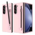 thumbnail image 1 of For Samsung Galaxy Z Fold 7 Slim Matte PC Shockproof Phone Cases With S Pen - Pink, 1 of 5