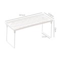 thumbnail image 2 of Étagère de Rangement pour Dortoir Étagère d'Exposition de Bureau Étagère de Rangement en Métal Étagère de Rangement Étagère de Rangement pour Dortoir Robuste en PP Métal Design Pliable Style Simple Étagère d'Exposition de Bureau pour la Maison, 2 of 6