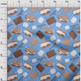 thumbnail image 2 of oneOone Rayon Brown Fabric Food Sewing Material Print Fabric By The Yard 56 Inch Wide, 2 of 4