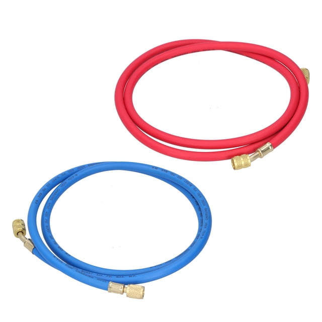 Refrigerant Refilling Tube, Rubber Materials Multi-Scene Use Air Conditioner Hose, Explosion-Proof Holes Man For Woman For R410 2Pcs 1.5m