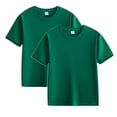 thumbnail image 2 of Plebaso Lot de 2 T-Shirts pour Enfants en Coton à Manches Courtes T-Shirts Basiques Décontractés à Col Rond T-Shirts Unis pour Garçons Filles, 2 of 6
