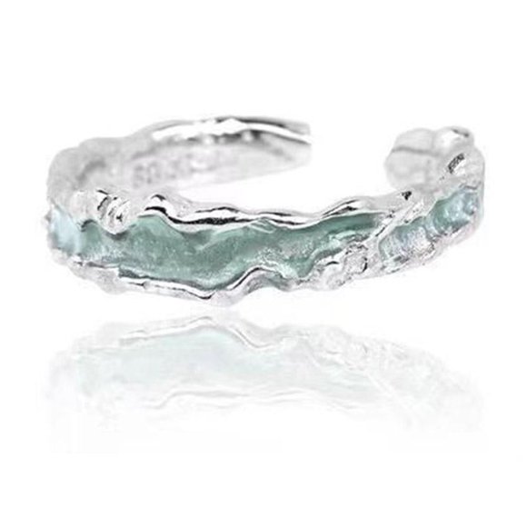 Wave Bracelets, Ocean Wave Bracelet, Adjustable Ocean Beach Bracelet, Blue Ocean Wave Bracelet Beach Dainty Boho F Bracelet,