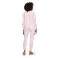 thumbnail image 3 of No Boundaries Women's Plush Pajamas 2-Piece Set, 3 of 6
