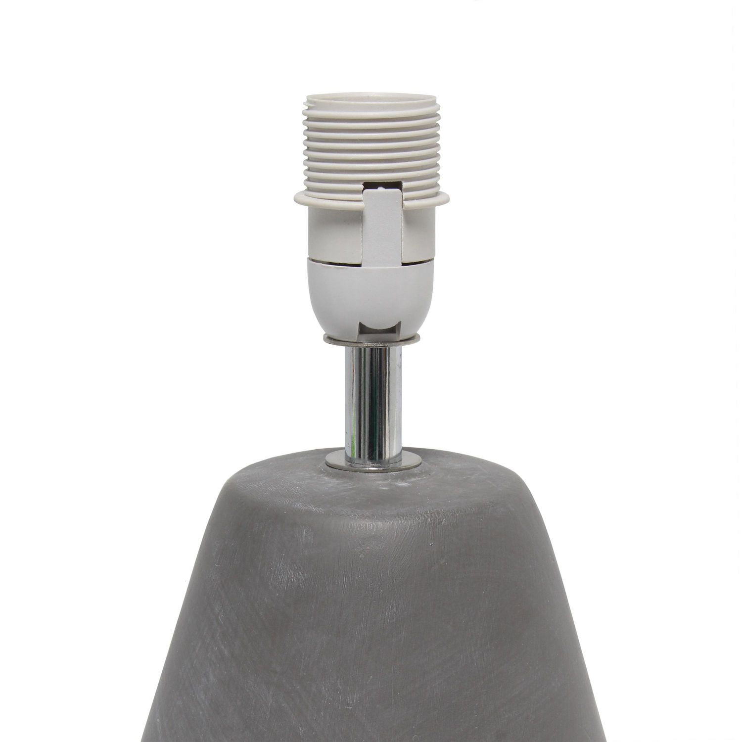 Simple Designs Lampe de table Pinnacle en béton, noir