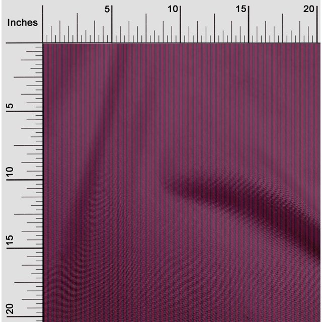 oneOone Tissu Popeline de Coton à Rayures Verticales au Mètre 42 Pouces de Large