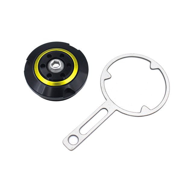 Thinsony 2pcs Metal R1200RT R1200GS ADV Adventure 05-13 Engine Cap Plug Cover Durable Construction Gold