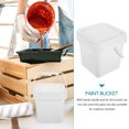 thumbnail image 3 of MOVTOTOP White Plastic Bucket with Handle and Lid for Home Use Made of Durable PP Material 5L, 3 of 8