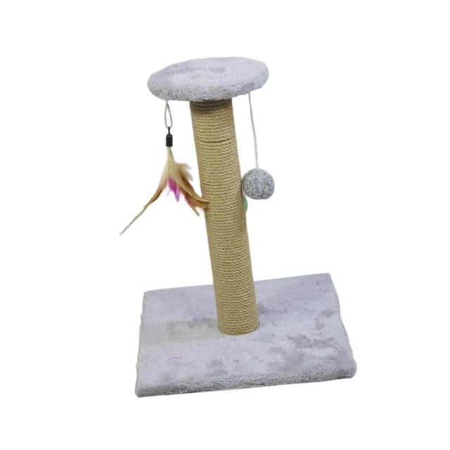 Langgg Cat Scratching Post Scratch Pole Gift Durable for Kittens Supplies Square Gray