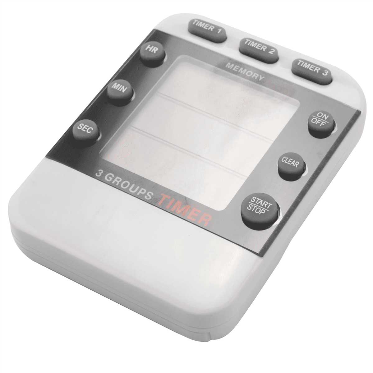 3X Digital Timer 100 Hour Triple Count Down/Up Clock Timer Cooking ...