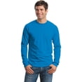 thumbnail image 3 of Gildan Ultra Cotton 6 oz. Long-Sleeve T-Shirt, Medium, SAPPHIRE, 3 of 7