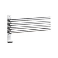 thumbnail image 1 of Swivel Out Towel Racks with Hooks 4-Bars Foldable Arms Bath Towel Hanger Wall Mount Towel, 1 of 8