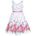 thumbnail image 1 of Girls Dress Pink Flower Petal Summer Sundress 12 Years, 1 of 6