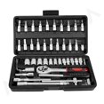 thumbnail image 1 of 46 In 1 Pcs Tool Kit & Screwdriver And Socket Set | Hand Tool Kit Wrench Set, Multi Purpose Combination Case, Precision Socket Screwdriver Car Tool Kit Set | Furniture, Bicycles Repair, 1 of 5