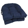 thumbnail image 1 of Coussins de Chaise Tuftés en Forme de U pour l'Extérieur en Polyester Filé de 16 Po (Ensemble de 2), 1 of 2