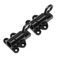 thumbnail image 4 of Pull  Latch Lock, Automatic Door Latch Lock 2PCS Black Erosion Resistance  for Kitchen Bedroom Doors, 4 of 8
