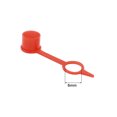 thumbnail image 3 of Unique Bargains M6 Red Rubber Nipple Grease Fitting Dust Cap Bleeder Screw Cover for Car 100pcs, 3 of 3