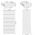 thumbnail image 2 of Homfa Commode Blanche à 7 Tiroirs, Armoire de Rangement Moderne à Tiroirs pour Chambre et Salon, 2 of 7