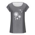 thumbnail image 4 of Womens Cap Sleeve Tops Summer Tank Top Casual Basic Tees Shirts Loose Blouses, 4 of 4