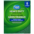 thumbnail image 1 of Great Value Heavy Duty Scrub Sponge, 6-Count, 1 of 2