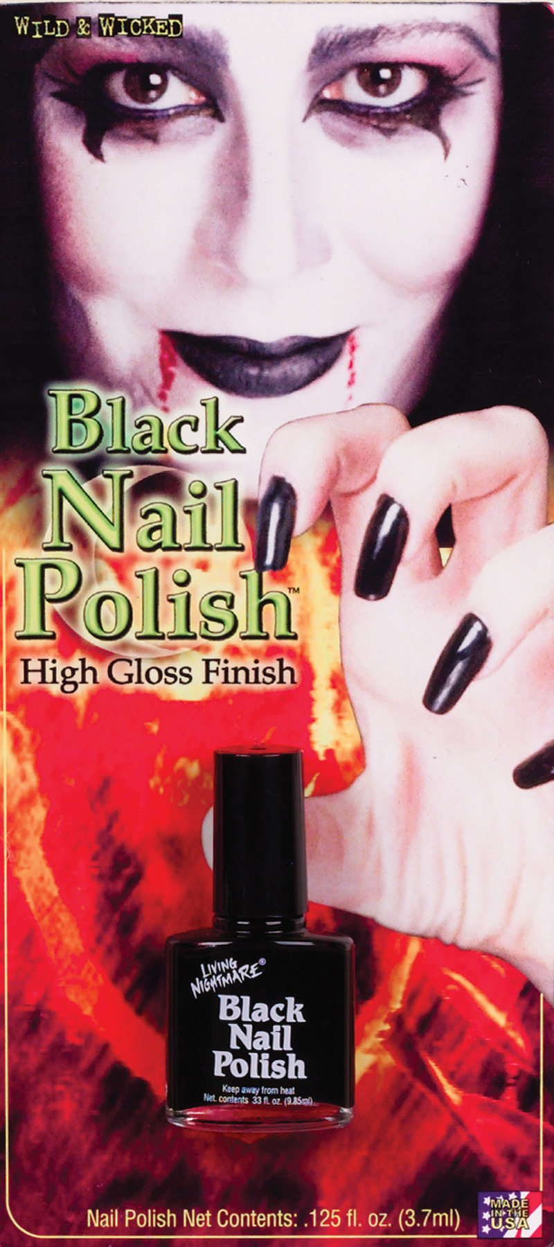 Unknown NAIL POLISH BLACK costume