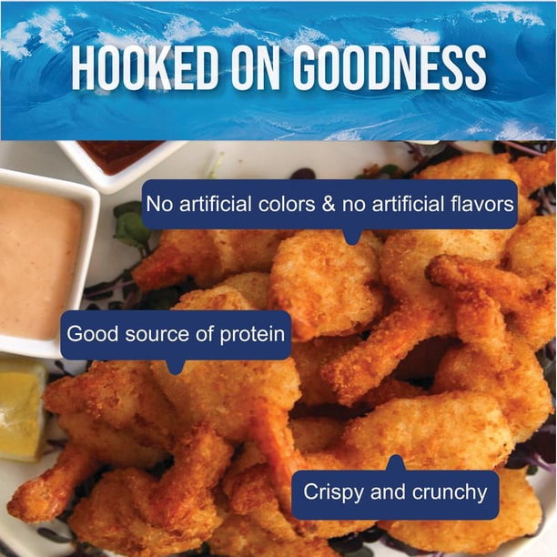 BlueWater Seafoods Coconut Shrimp Whole Shrimp, Breaded with