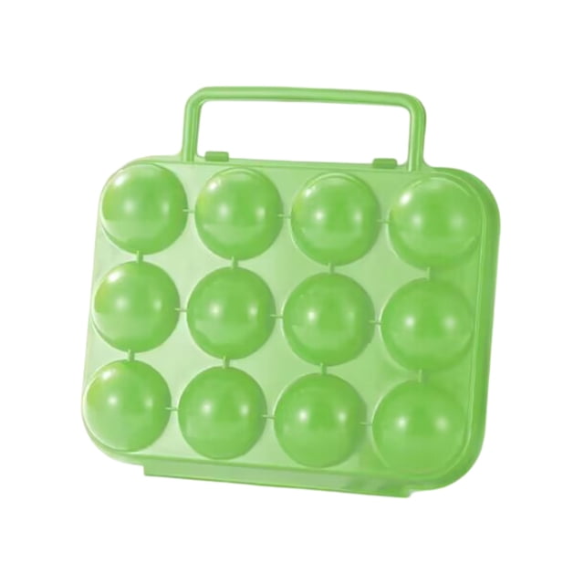 Portable Camping Egg Container with Secure Grid Rack for Outdoor Hiking Family Picnics and RV Travel