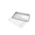 thumbnail image 2 of USA Pan Non-Stick Quarter Baking Sheet Pan & Rack Set, 9" x 13", 2 of 5