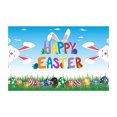 thumbnail image 1 of Lksixu Easter Decorations Easter Banner Holiday Decorations Eggs Bunny Banner Cloth Holiday Party Photo Background Easter Ornaments Spring Decor for Party Holiday, 1 of 4