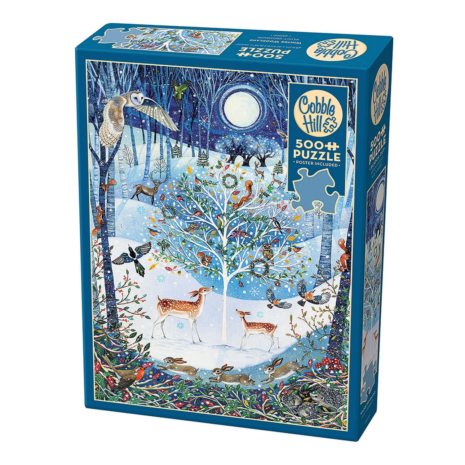 Cobble Hill Jigsaw Puzzle - Winter Woodland, 500 Piece Puzzle