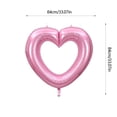 thumbnail image 3 of PEONAVET 33 Inch Large Hollow Balloons Valentine's Day Birthday Party Decoration Shooting Props Bright Surfaces Can Be Connected In Series, 3 of 6