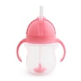 thumbnail image 1 of Munchkin Any Angle Click Lock Tasse d'entraînement à paille lestée Rose 7 oz, 1 of 6